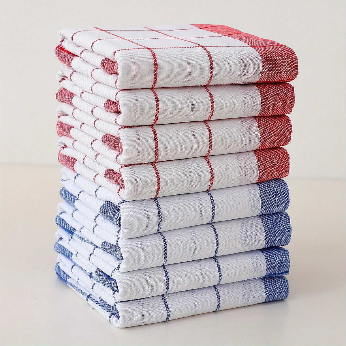 4/6/8/10 Pieces, 40Cm * 60Cm, Simple Checkered Pattern Kitchen Towel, Suitable for Washing Dishes, Drying Tableware