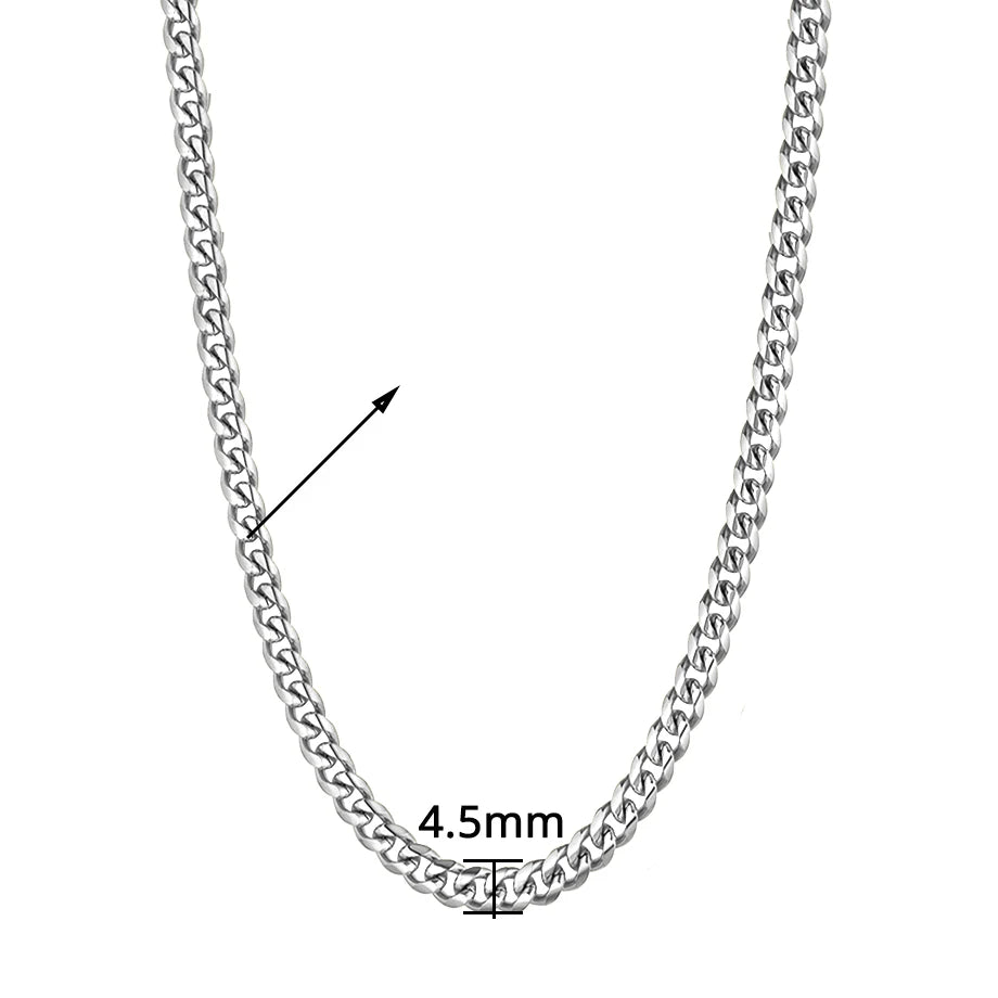 Stainless Steel Gold Chain for Men Women, Golden Stainless Steel Chain Necklace, Gold Color Vintage Collar Necklace Chokers