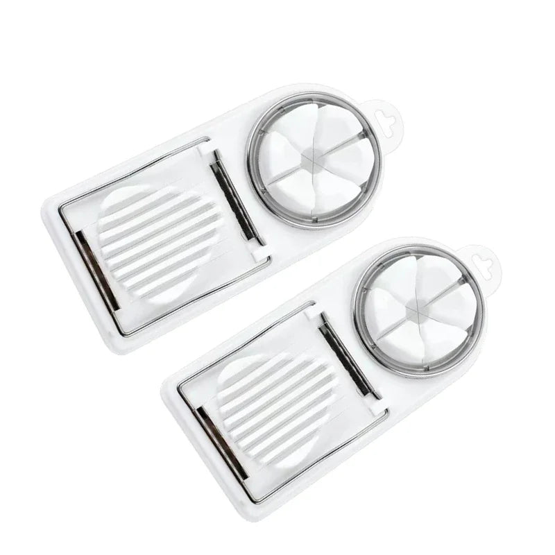 Multifunctional Egg Cutter Stainless Steel Egg Slicer Sectioner Cutter Mold Flower-Shape Luncheon Meat Cutter Kitchen Gadgets