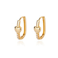 Round Hoop Earrings for Women Gold Color Stainless Steel Earrings 2026 Trend New Wedding Band Couple Jewelry Freeshipping Items