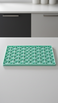 Silicone Sink Mat in Mint Frost