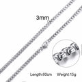 3Mm Men'S Stainless Steel Thick Golden Link Chain Necklace for Men Gift Boyfriend Dad Husband with 24Inch