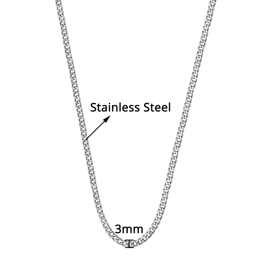 Stainless Steel Gold Chain for Men Women, Golden Stainless Steel Chain Necklace, Gold Color Vintage Collar Necklace Chokers