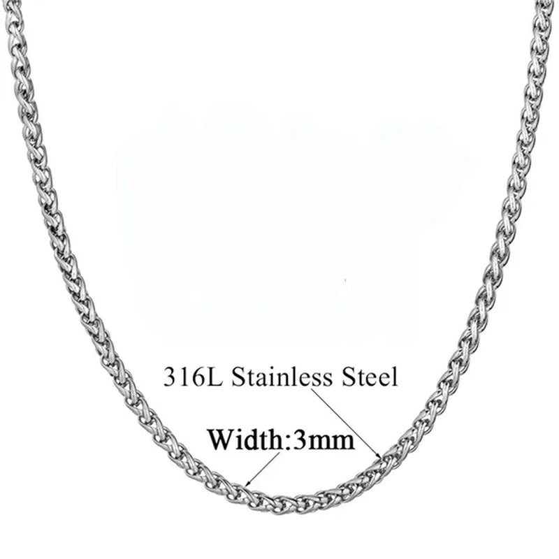 Stainless Steel Gold Chain for Men Women, Golden Stainless Steel Chain Necklace, Gold Color Vintage Collar Necklace Chokers